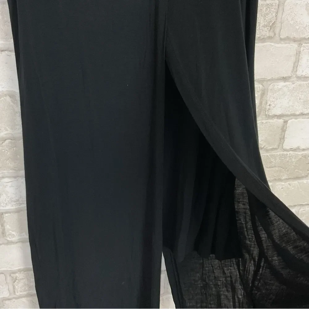 CAbi Beyond Tee Black Sleeveless Tunic Top Size S